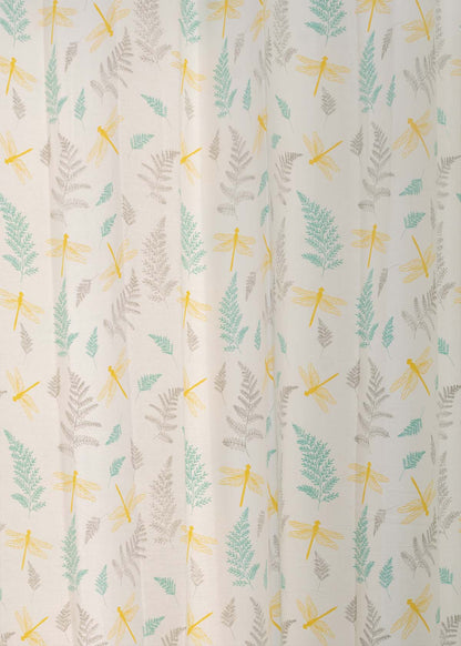 Winged Skies 100% cotton floral curtain for kids room, living room & bed room - Light Reduction - Single Piece