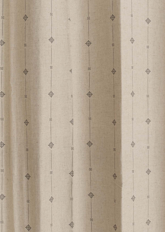 Tulsi Linen printed linen Fabric - Beige