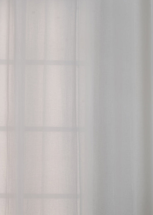 Solid Sheer Fabric - White